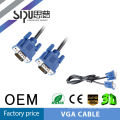 СИПУ высокое качество черный синий головка VGA линия 1.5 м 3+2 VGA и HD линия компьютера VGA медный одетый стальной трос